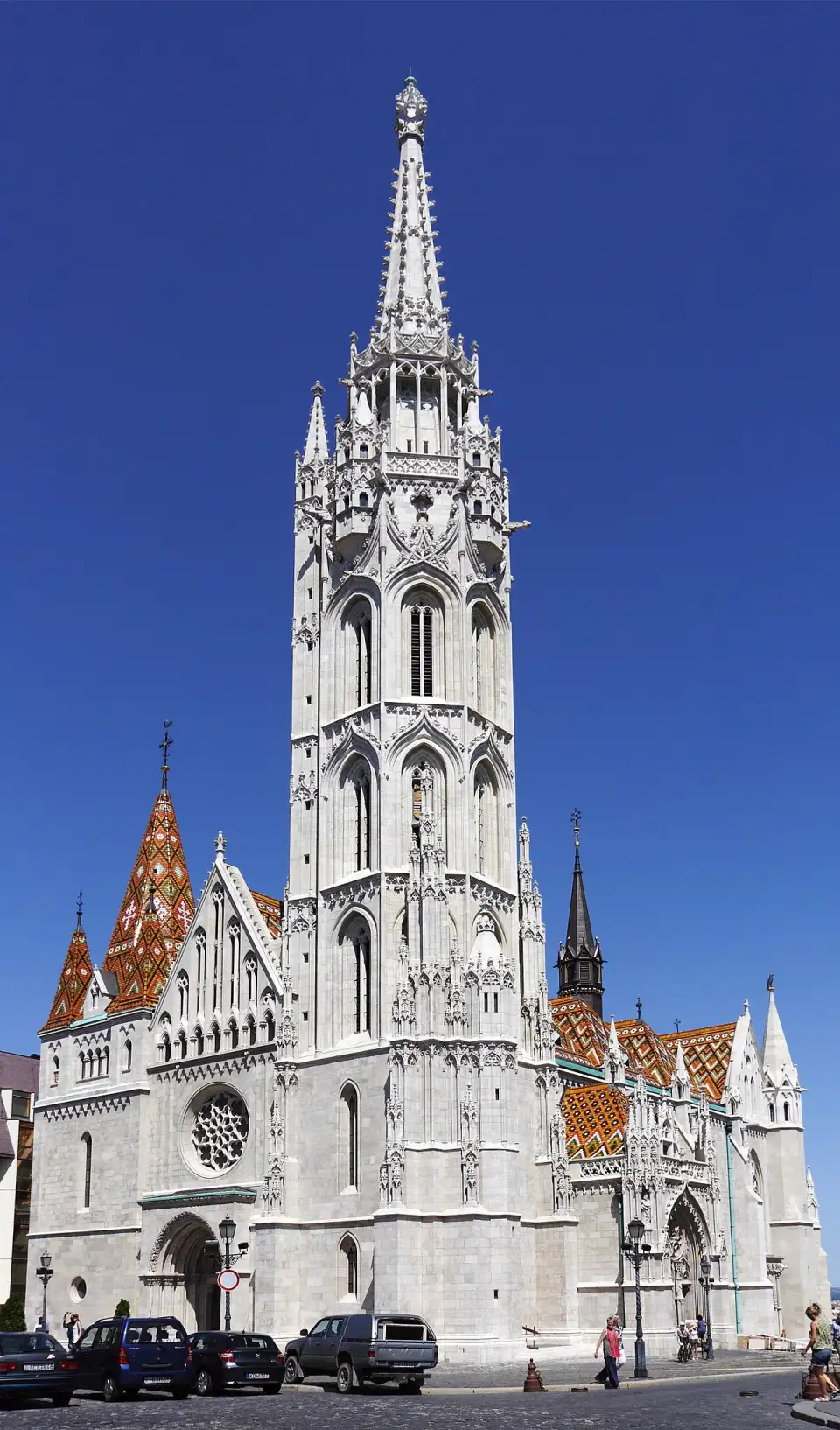 Matthias Church with its Gothic tower and ceramic roof