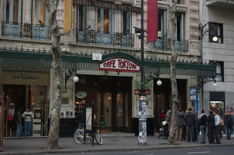 Façade of Café Tortoni on Avenida de Mayo