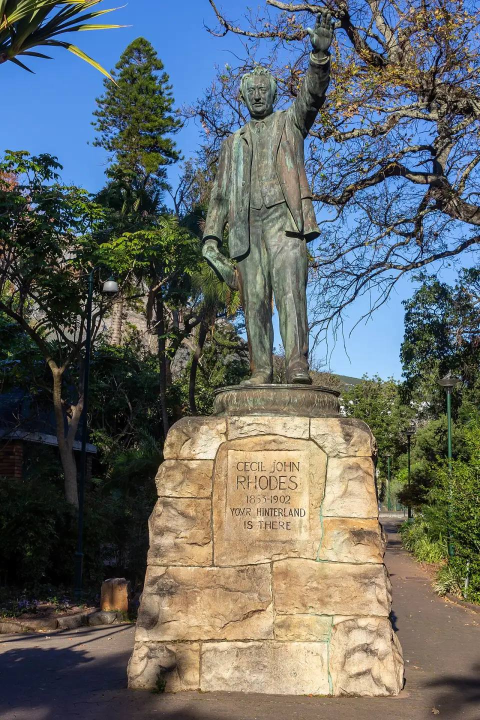 Statue de Cecil Rhodes dans le Company's Garden