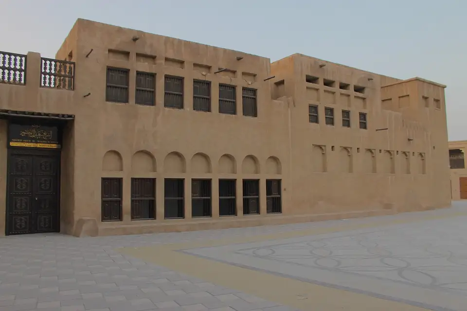 Fachada de la casa del jeque Saeed Al Maktoum en Al Shindagha