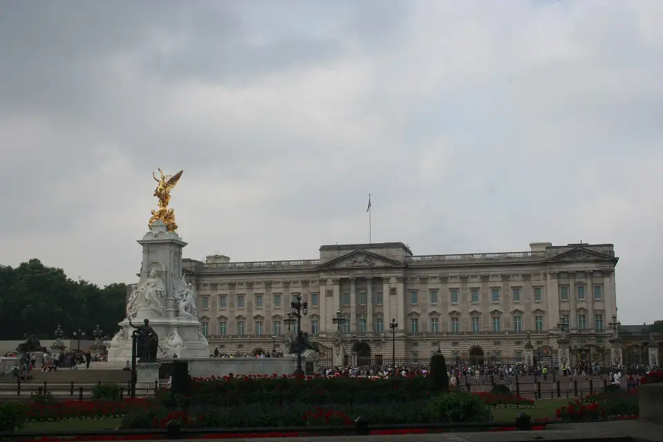 East front of Buckingham Palace and the Victoria Memorial