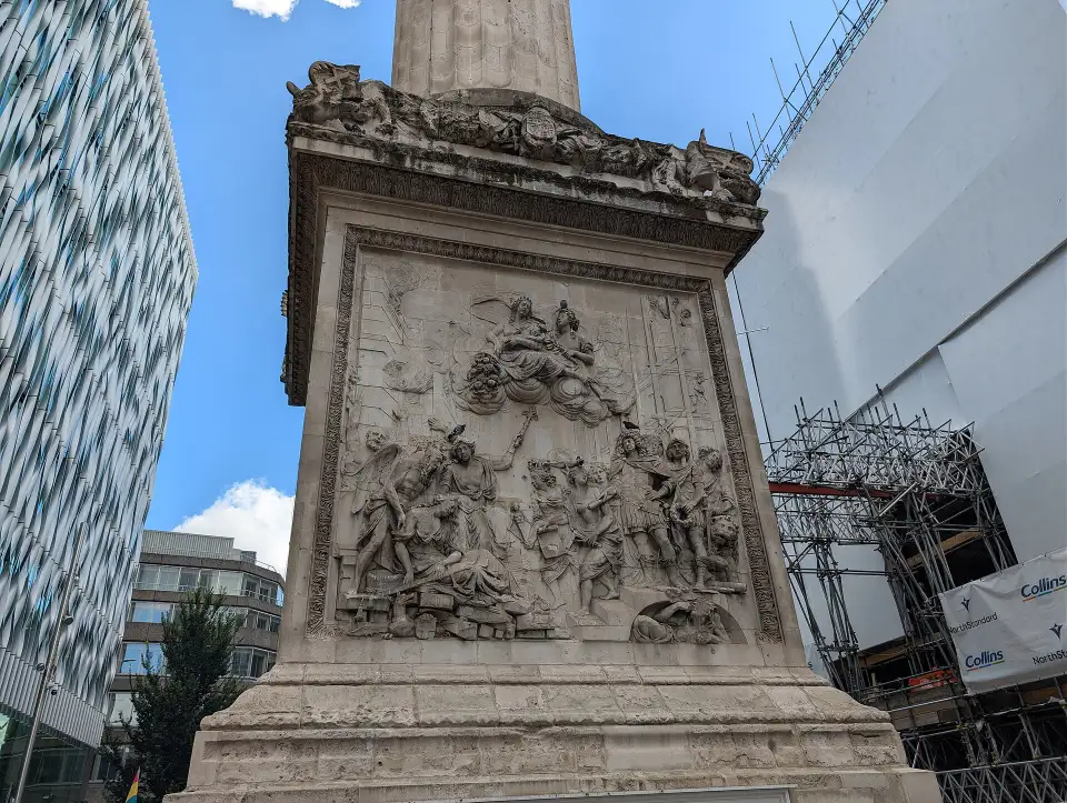 Relief on the base of the Monument