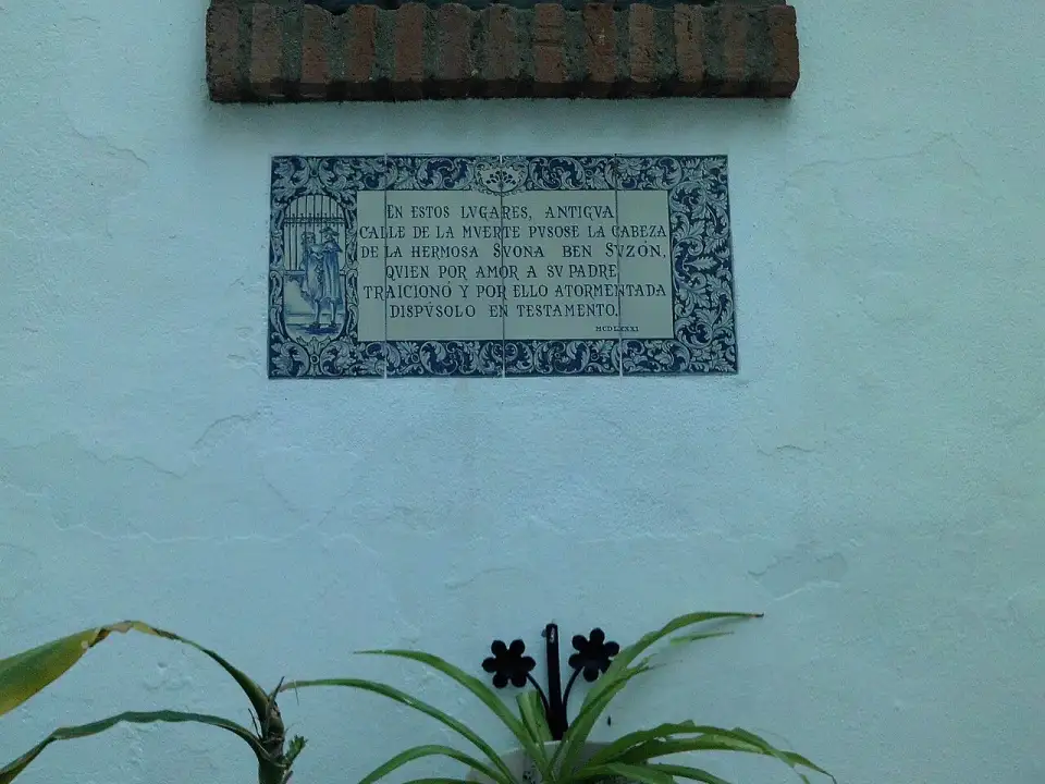 Panneau d'azulejos racontant la légende de Susona